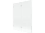 Mexen Lunar Paratia Da Doccia A 2 Pannelli Sinistra 130 X 150 Cm, Trasparente, Bianco - 897-130-100-20-00-L