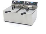 Maxima - Friggitrice Gastro - 2 X 11 L - 2 Cestelli - Fino A 2,8 Kg Di Patatine Fritte