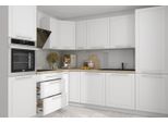Mobile Cucina A L Kvantum 230X270Cm Frontali Mdf Bianco Opaco Rejs Guida A Estrazione Totale