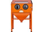 Succebuy Cabina Di Sabbiatura Da 60 Galloni, Cabina Di Sabbiatura Da 40-120 Psi Con Supporto, Sabbiatrice In Acciaio Per Impieghi Gravosi Con Pistola Di Sabbiatura E 4 Ugelli In Ceramica Per Rimuovere Vernice, Ruggine E Macchie