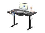 Scrivania Flexispot Regolabile In Altezza 110X54Cm Elettrica Con 4 Funzioni Di Memoria, Protezione Anticollisione, Portata 70Kg, Gancio, Gestione Cavi (Nero)