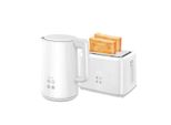 Wasserkocher Toaster Set mit 1,5L Wasserkocher und 2 Toastscheiben Frühstücksset 2200W Weiß