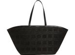 Ted Baker Borsa Shopper Borsa A Tracolla Pamylaa Raffia Straw Oversized Bucket Tote Bag Black Nero