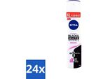 Nivea - Deodorante Spray - Invisible Black & White Original - 48 Ore A Lunga Durata - 250 Ml - Confezione Risparmio - 24 Pezzi