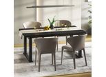 Tavolo Da Pranzo Flexispot Regolabile In Altezza 180X80 Cm, Elettrico, 4 Gambe Stabili, Fino A 150 Kg, Con Funzione Memoria, Design Moderno Per Sala Da Pranzo, Nero