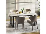 Tavolo Da Pranzo Flexispot Regolabile In Altezza 180X80 Cm, Elettrico, 4 Gambe Stabili, Fino A 150 Kg, Con Funzione Memoria, Design Moderno Per Sala Da Pranzo, Bianco