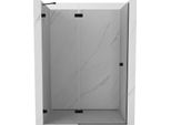 Mexen Lunar Porta Doccia Battente Sinistra 135 Cm, Trasparente, Nero - 834-135-000-70-00-L