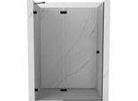 Mexen Lunar Porta Doccia Battente Sinistra 130 Cm, Trasparente, Nero - 834-130-000-70-00-L