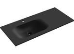 Mexen Vela Lavabo Da Incasso Combinato Sinistro 101 X 46,5 Cm, Nero Opaco - 25231071L
