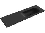 Mexen Vela Lavello Incassato Nel Piano Destro 141 X 46,5 Cm, Nero Opaco - 25231471P