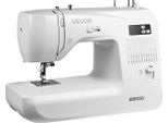 Macchina Per Cucire Computerizzata Vevor Con 60 Applicazioni Di Punti E Schermo Led E Pedale E Luce Led, Robusta Struttura In Metallo, Macchina Per Cucire Digitale Con Motore Potente Per Lavori Di Artigianato E Rammendo Bianco