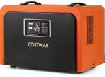 Costway 60 L/Giorno Deumidificatore Commerciale Per Edilizia, Deumidificatore Con Tubo Di Scarico E Timer 24H, Deumidificatore Elettrico Per Ambienti, Dispositivo Di Asciugatura Industriale