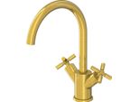 Steinberg SéRie 250 Mitigeur De Lavabo, Pivotant, Double PoignéE, Avec Vidage, Saillie 155Mm, 2501500BG, 2501500BG