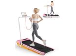 Tapis Roulant Pieghevole - Pedana 4 In 1 Con Pendenza Del 7% Per Uso Domestico - 1-8 Km/H - Pedana Da 2,5 Cv Tapis Roulant - Rosa