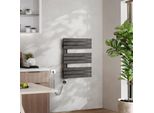 Emke Radiatore Elettrico Da Bagno Con Controllo Tramite App Wi-Fi Termostato Scaldasalviette 762 X 600 Mm Antracite Portasciugamani 400 W Asciugamani