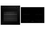 Forno Fornello Nero Opaco Piano Cottura Induzione 77 Cm Incasso Autosufficiente Respekta