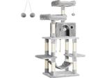 Albero Per Gatti / Tiragraffi - Mobili Per Gatti Torre Di Gioco Per Gatti, Centro Di Attività, Stabile E Robusto, Albero Per Gatti Con Amaca E Bellissima Casa Per Gatti,