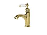Miscelatore Per Lavabo Verticale Milford Oro Retrò Lauferi