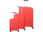 Travelite Carrello Burano 4W Trolley-Set L / M / S Raspberry Rosso