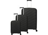 Travelite Carrello Burano 4W Trolley-Set L / M / S Black Nero