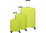 Travelite Carrello Burano 4W Trolley-Set L / M / S Apple Green Verde Chiaro