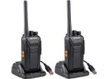 Retevis RT27 Walkie Talkie, Radio Pmr A 16 Canali, Chiamata D'emergenza Ctcss/Dcs Vox, Radio Ricaricabile Con Base Di Ricarica Usb, Radio Per La Scuola, Attività In Famiglia