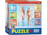 Eurographics Puzzle Der Menschliche KöRper, 200 Teile, 48 X 33 Cm, 6200-1000