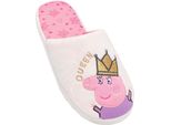 Peppa Pig - Pantofole Da Donna "Queen"" NS6632 (35,5 EU-37 Eu) (Crema/Rosa/Viola)"