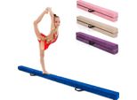 Trave Di Equilibrio Costway 210 Cm, Trave Per Ginnastica Pieghevole, Trave Di Equilibrio Caricabile Fino A 70 Kg, Trave Portatile Con Maniglie Per Il Trasporto, Trave Di Equilibrio Per Ginnastica In Casa (Blu)