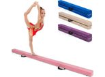 Trave Di Equilibrio Costway 210 Cm, Trave Per Ginnastica Pieghevole, Trave Di Equilibrio Caricabile Fino A 70 Kg, Trave Portatile Con Maniglie Per Il Trasporto, Trave Di Equilibrio Per Ginnastica In Casa (Rosa)