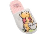 Winnie The Pooh - Pantofole Da Donna NS6803 (38 Eu, 39 Eu) (Rosa/Bianco/Arancione)