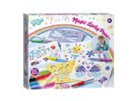 Totum Totum 5 Penne Magiche A Bolle D'aria Penna Spray E Stencil Set Artigianale Effetto Speciale Cambio Colore - Suggerimento Regalo Creativo