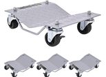 Costway Ausilio Di Manovra 4 Pezzi, 680 Kg Per Piattaforma, Larghezza Massima Pneumatici 30 Cm, Rulli Di Manovra Per Ruote Larghezza Pneumatici 30 Cm, Rulli Di Manovra Ruote Cric, Cric Per Auto, Auto, Camion, Trattori, Piattaforma Mobile Per Pneumatici, Grigio