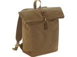 Quadra - Zaino "Heritage"", Inserti In Pelle BC5179 (Taglia Unica) (Sand)"