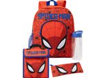 Spider-Man - Set Di Zaini Per Bambini - Confezione Da 4 NS7340 (Taglia Unica) (Rosso)