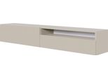 Selsey Veldio - Pensile Tv Con Vano A Giorno, Grigio Beige Tortora 175 Cm