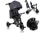 Lionelo Tris Plus Triciclo Balance Bike Fino A 25 Kg Triciclo Per Bambini Manubrio Carrozzina Per Bambini Montaggio Senza Attrezzi - Grigio
