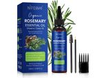 Olio Di Rosmarino Con Olio Di Ricino Olio Essenziale Per La Crescita Dei Capelli Cuoio Capelluto Cura Della Pelle, 1X 120Ml