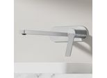 Emke Rubinetto Da Bagno 288X210X70Mm Miscelatore Monocomando, Rubinetto Per Lavabo Caldo E Freddo, Miscelatore Da Parete Per Lavabo - Cromo