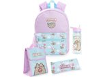 Pusheen - Set Di Zaini NS8477 (Taglia Unica) (Viola/Blu)