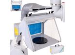 Cabina Portatile Per La Verniciatura Di Modelli Con 4 Portapistole Ad Aerografo, Illuminazione E Aspirazione