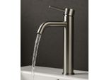 Miscelatore Per Lavabo Everest Xl - Grigio - Monocomando Con Kit Di Installazione E Tubi Flessibili