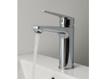 Miscelatore Per Lavabo Shelby - Cromo - Monocomando Con Kit Di Installazione E Tubi Flessibili