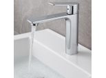 Miscelatore Per Lavabo Tenby Xl - Cromo - Miscelatore Con Set Di Installazione E Tubi Flessibili