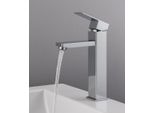 Miscelatore Per Lavabo Pasco Xl - Cromo - Miscelatore Monocomando Con Kit Di Installazione E Tubi Flessibili