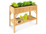 Arebos Letto Rialzato Scaffale In Legno Fioriera Telaio Freddo Verdure Erbe Balcone Fiori