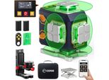 Cigman CM-S02 Dispositivo Di Livellamento Laser 4X360° A 16 Linee - Bluetooth, Lcd, IP54