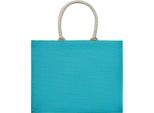 Midocean - Borsa Della Spesa "Aura"", Juta MO597 (Taglia Unica) (Turchese)"