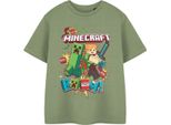 Minecraft - Maglietta "Boom"" Per Ragazzi NS8908 (146-152) (Verde)"