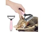 Pettine Per Animali Domestici Rosa, Taglia L, Districante E Spazzola Massaggiante Per Cani E Gatti